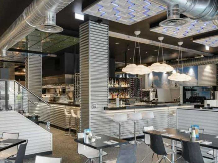 Resin floor at CAU Restaurant