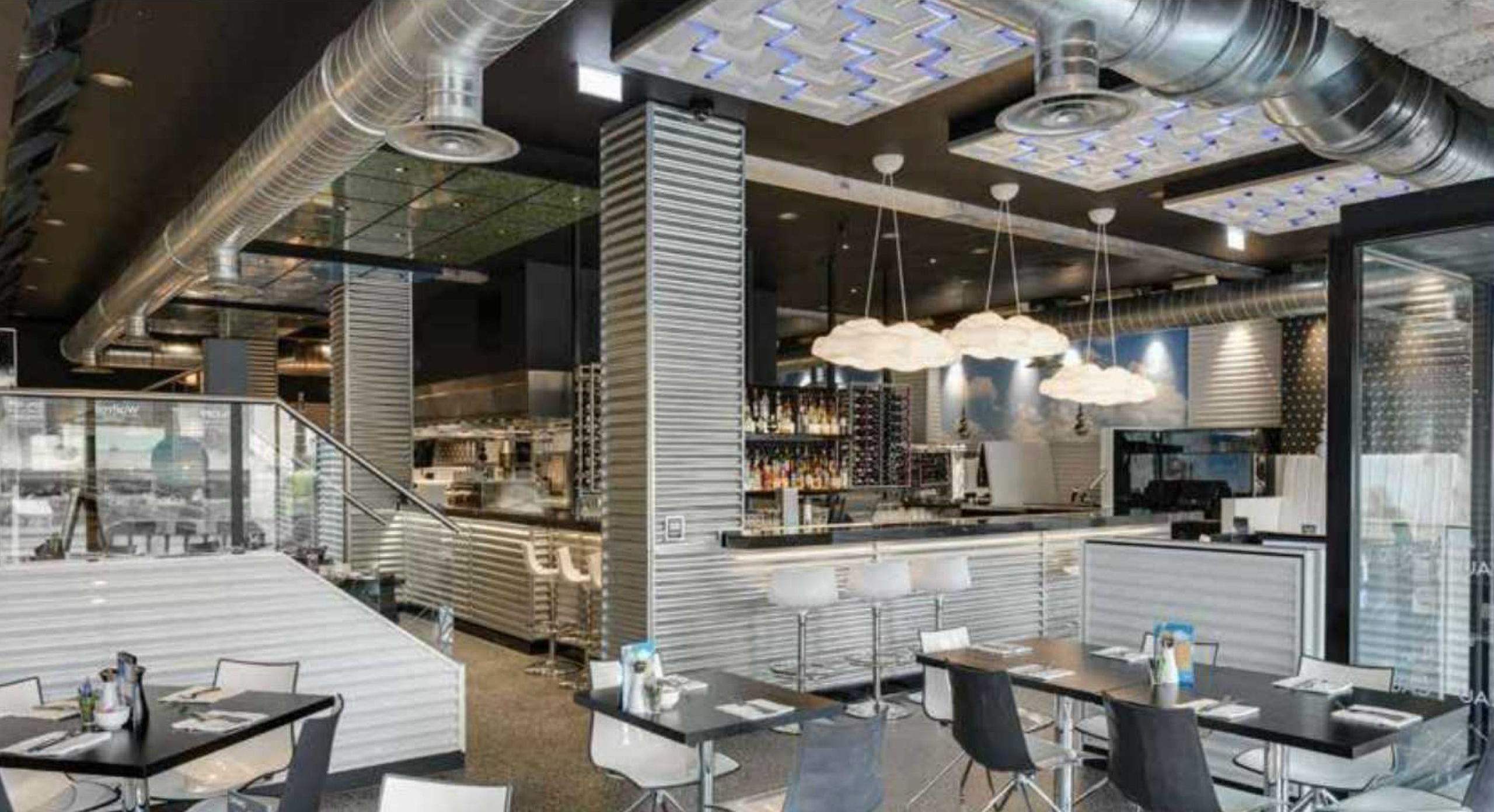 Resin floor at CAU Restaurant